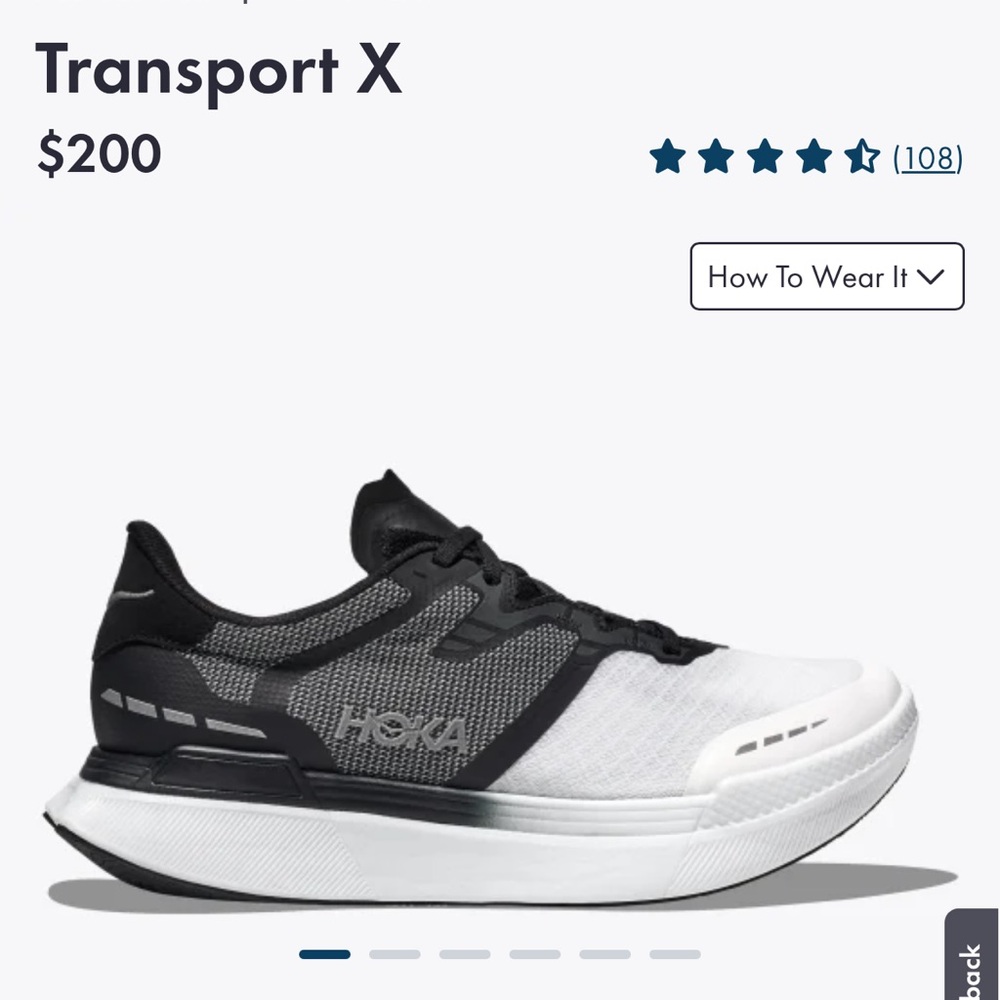 NEVER WORN HOKA Transport X shoes